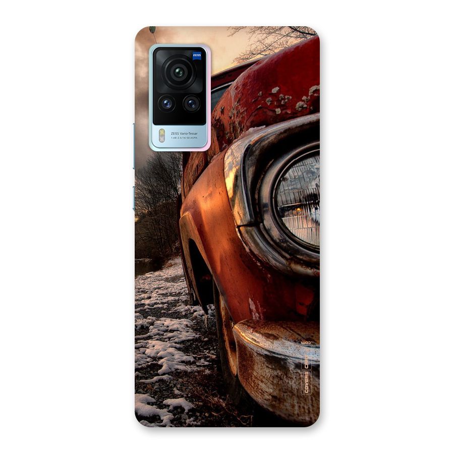 Vintage Car Headlight Back Case for Vivo X60 Pro