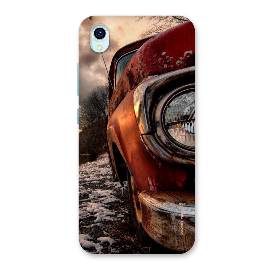 Vintage Car Headlight Back Case for Vivo Y1s