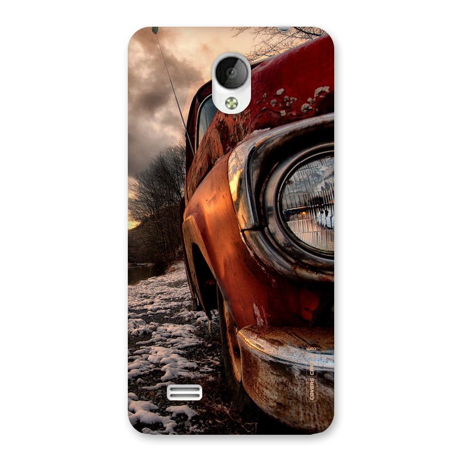 Vintage Car Headlight Back Case for Vivo Y21
