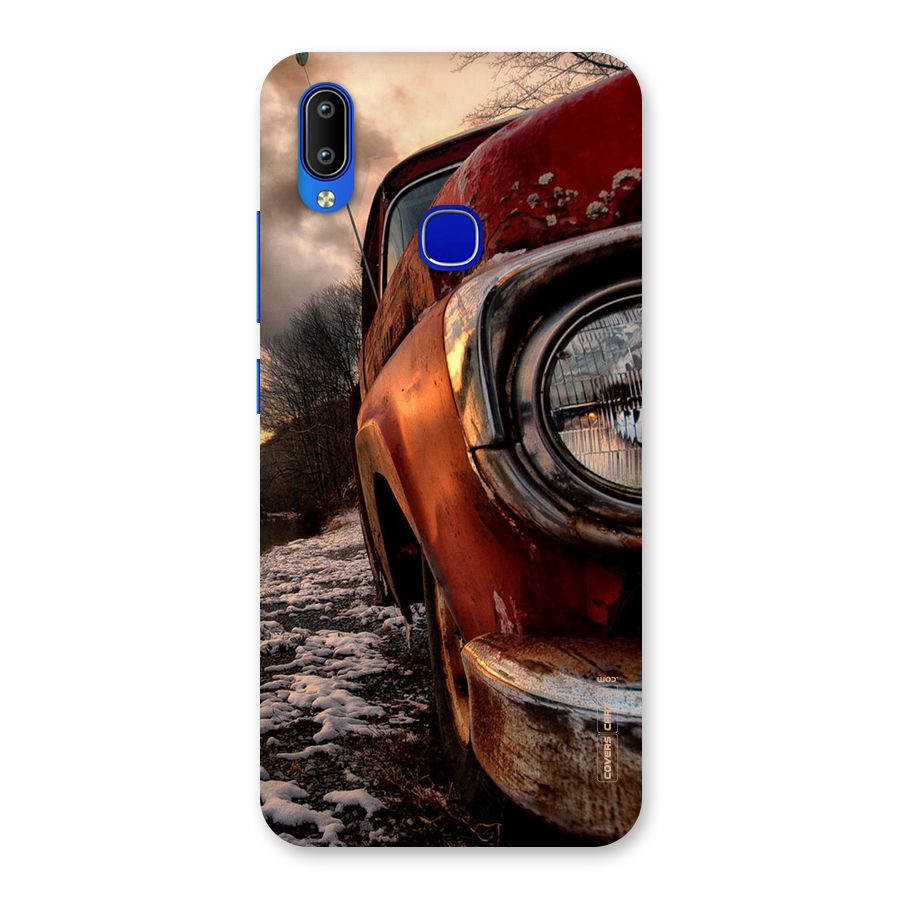 Vintage Car Headlight Back Case for Vivo Y91