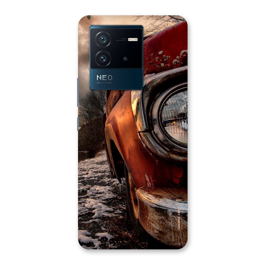 Vintage Car Headlight Back Case for Vivo iQOO Neo 6 5G
