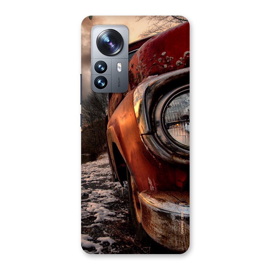 Vintage Car Headlight Back Case for Xiaomi 12 Pro