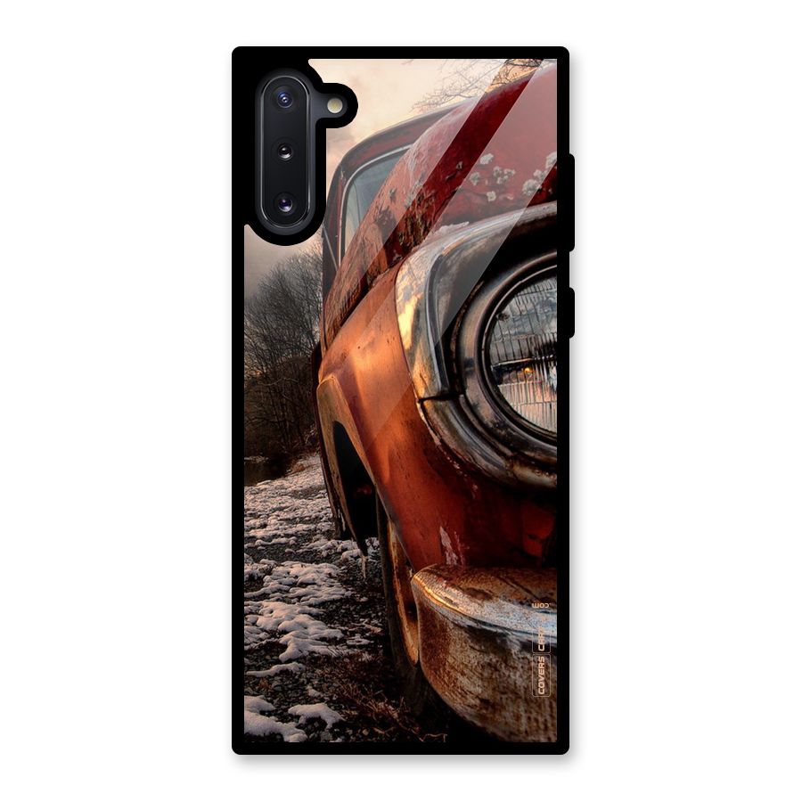 Vintage Car Headlight Glass Back Case for Galaxy Note 10