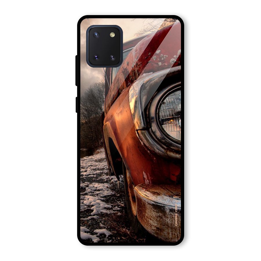 Vintage Car Headlight Glass Back Case for Galaxy Note 10 Lite