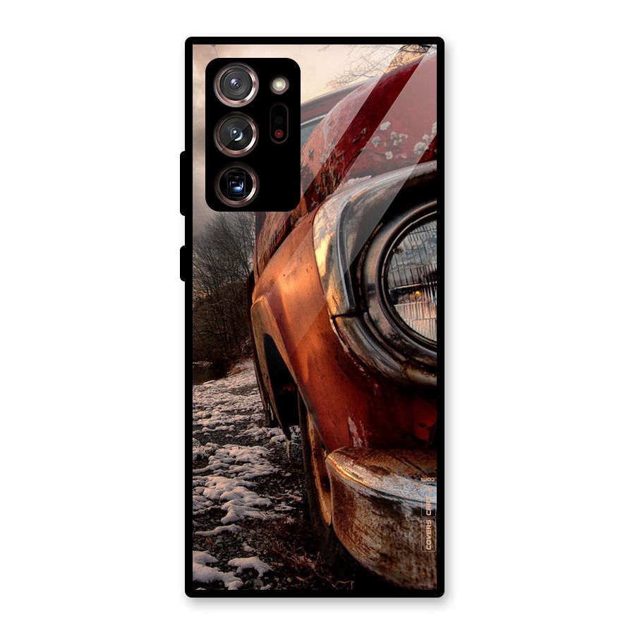 Vintage Car Headlight Glass Back Case for Galaxy Note 20 Ultra 5G