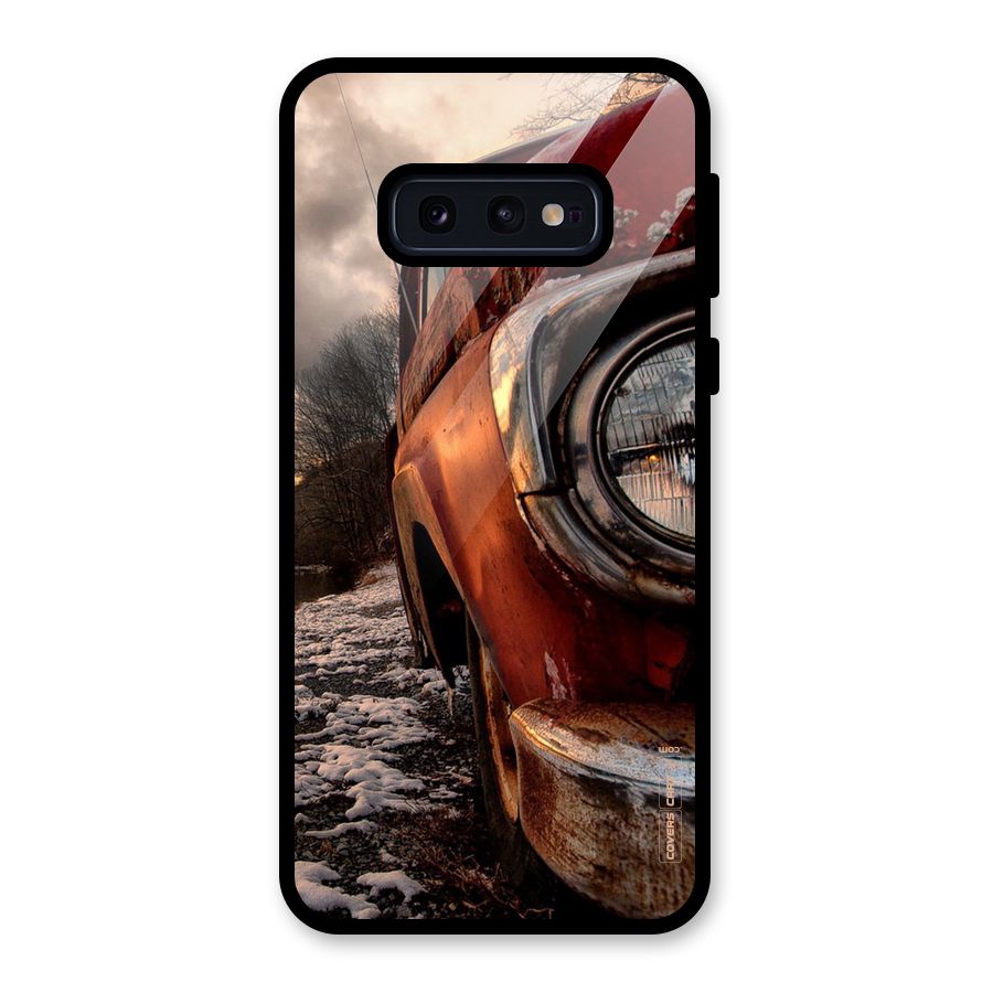 Vintage Car Headlight Glass Back Case for Galaxy S10e