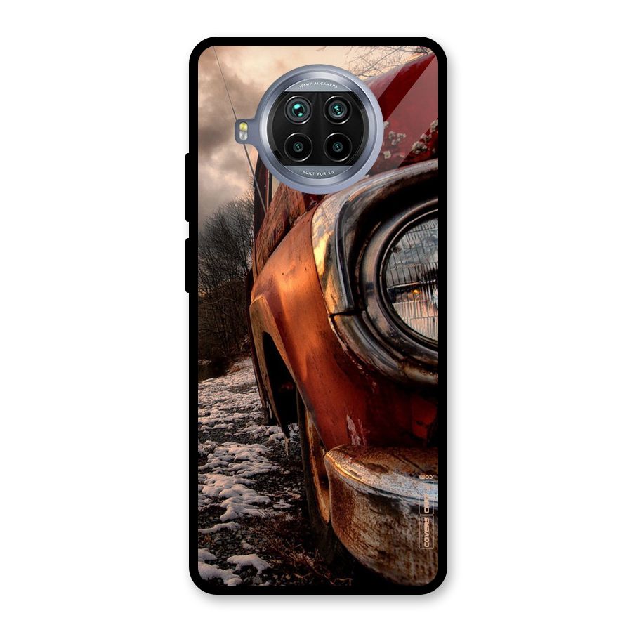 Vintage Car Headlight Glass Back Case for Mi 10i