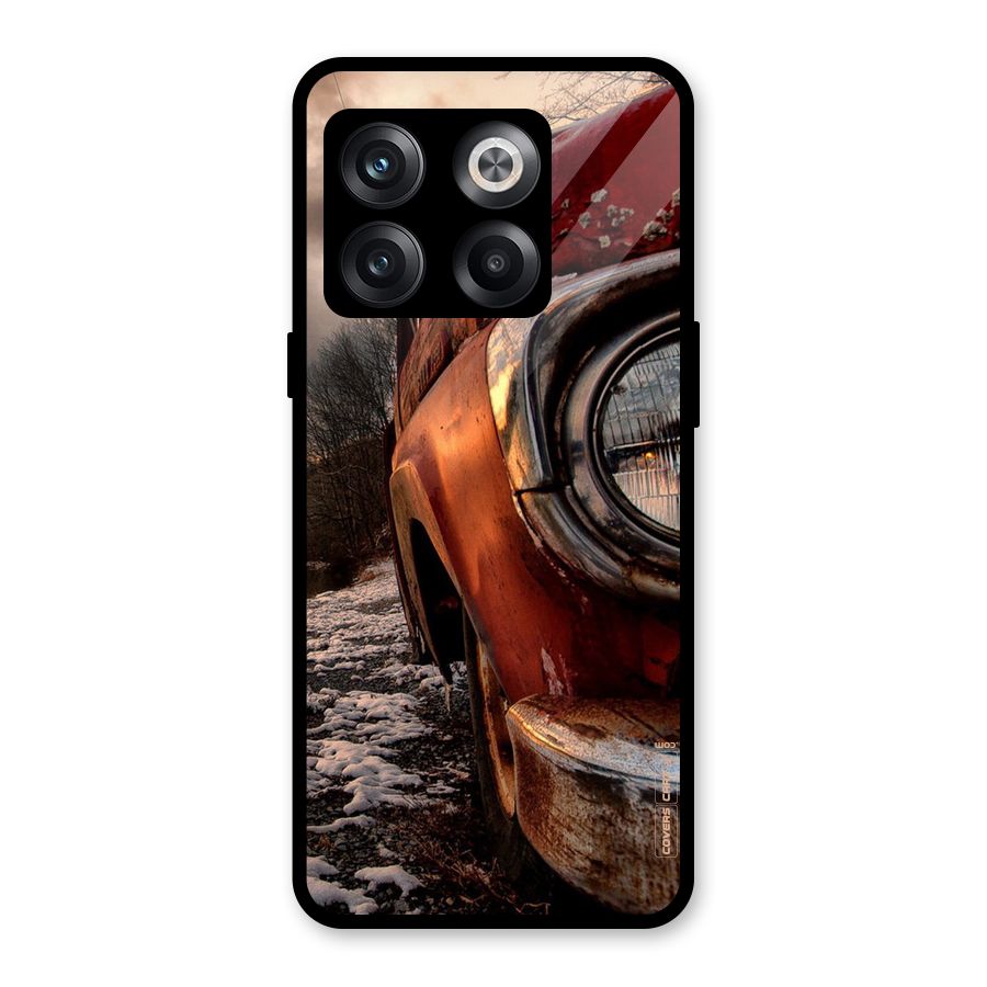 Vintage Car Headlight Glass Back Case for OnePlus 10T