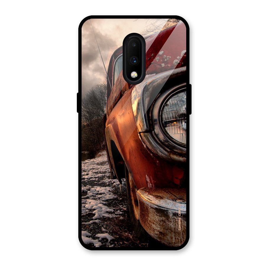 Vintage Car Headlight Glass Back Case for OnePlus 7
