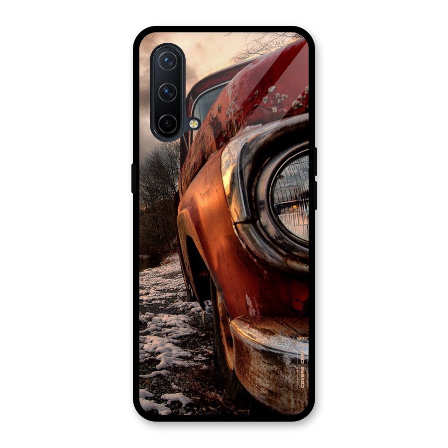 Vintage Car Headlight Glass Back Case for OnePlus Nord CE 5G