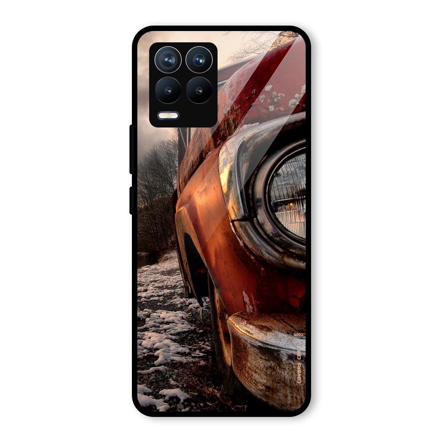Vintage Car Headlight Glass Back Case for Realme 8 Pro