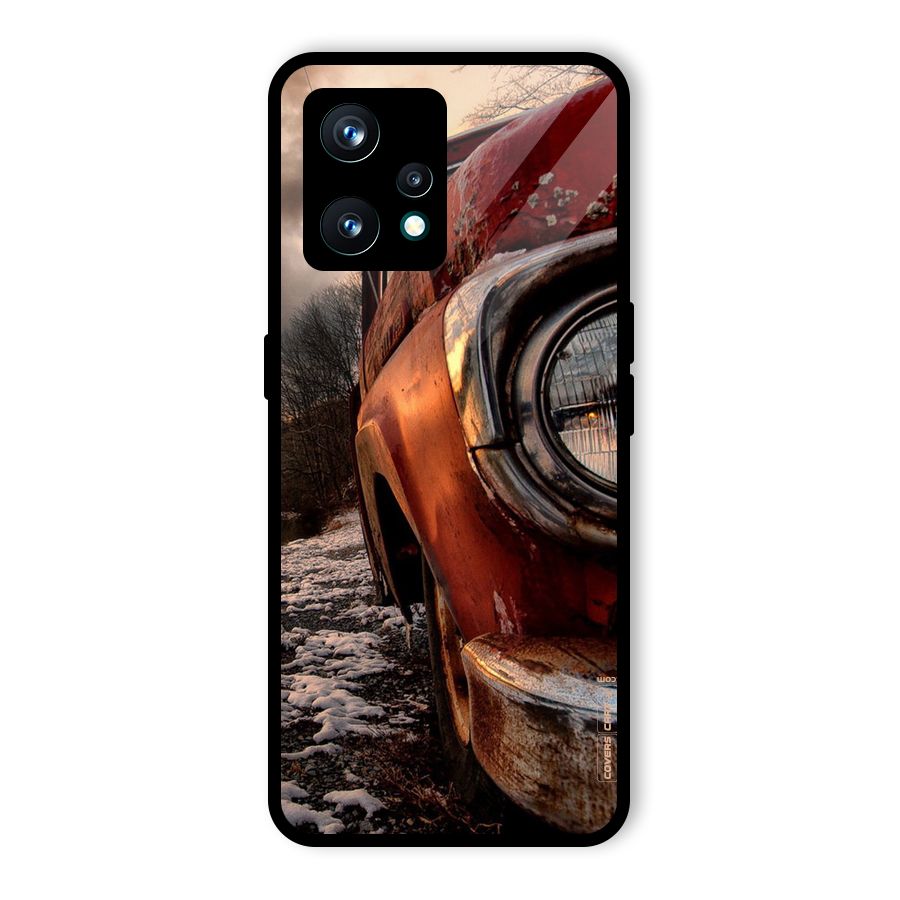 Vintage Car Headlight Glass Back Case for Realme 9 Pro Plus 5G