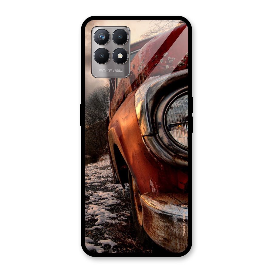 Vintage Car Headlight Glass Back Case for Realme Narzo 50