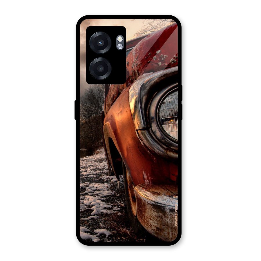 Vintage Car Headlight Glass Back Case for Realme Narzo 50 5G