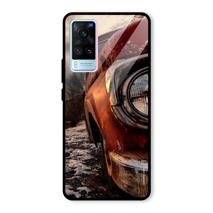 Vintage Car Headlight Glass Back Case for Vivo X60