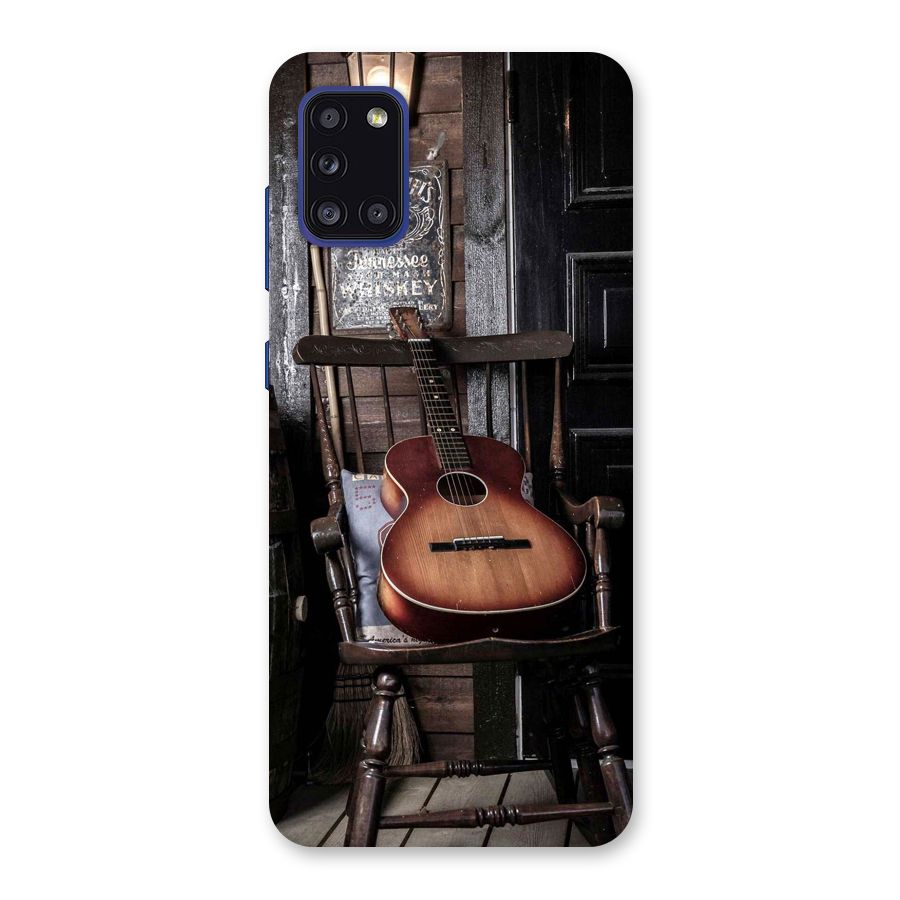 Vintage Chair Guitar Back Case for Galaxy A31