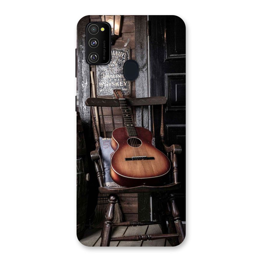 Vintage Chair Guitar Back Case for Galaxy M21