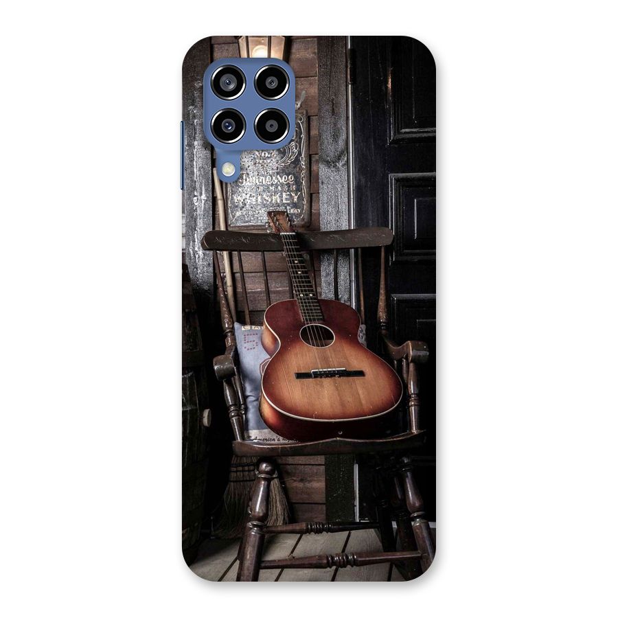Vintage Chair Guitar Back Case for Galaxy M53 5G