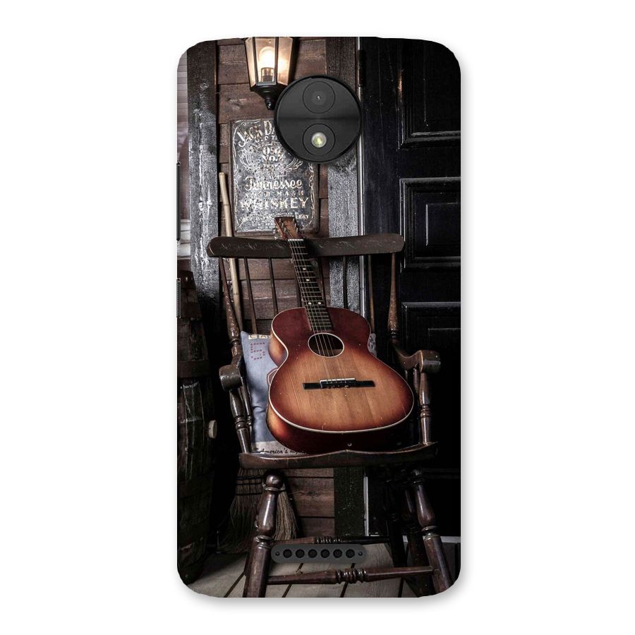 Vintage Chair Guitar Back Case for Moto C
