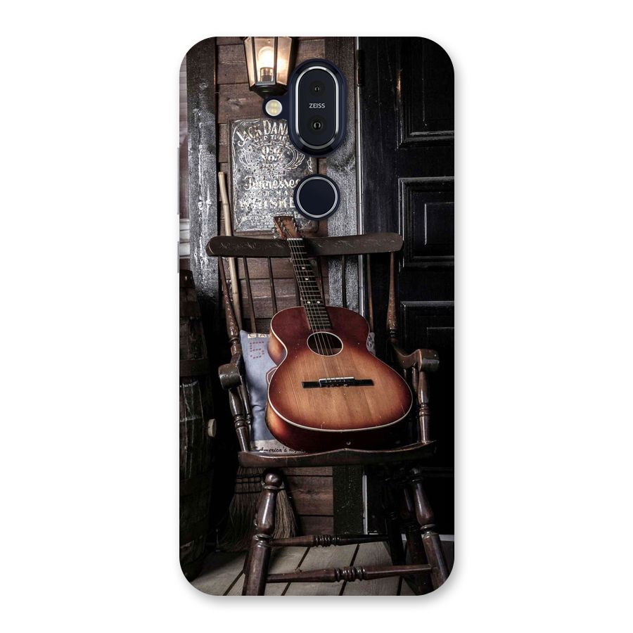 Vintage Chair Guitar Back Case for Nokia 8.1