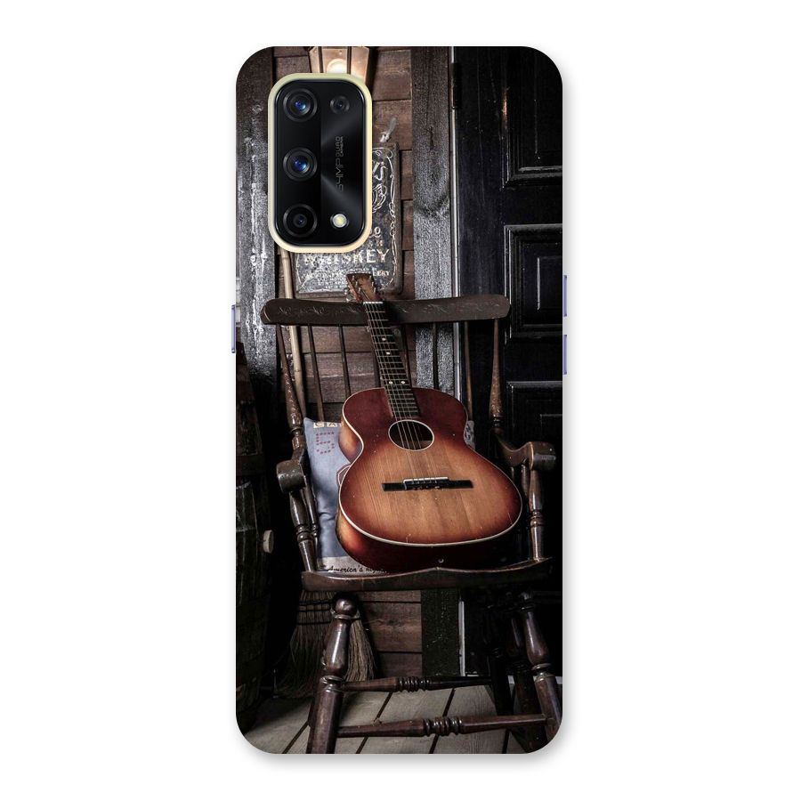 Vintage Chair Guitar Glass Back Case for Realme X7 Pro