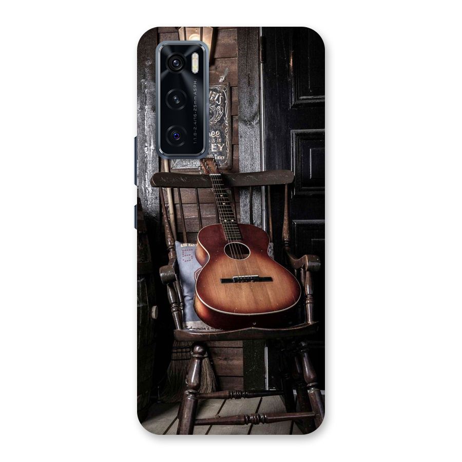 Vintage Chair Guitar Back Case for Vivo V20 SE