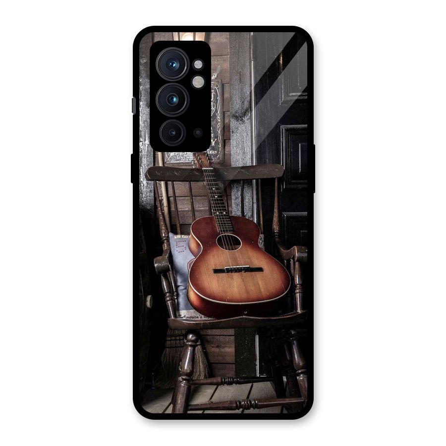 Vintage Chair Guitar Glass Back Case for OnePlus 9RT 5G