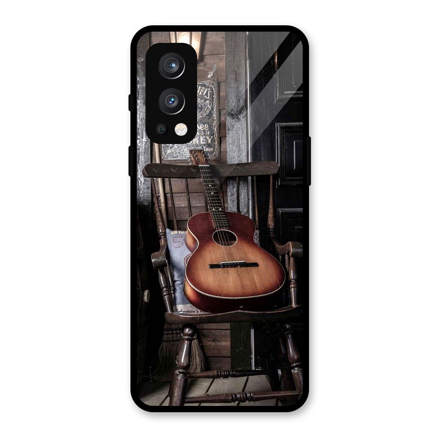 Vintage Chair Guitar Glass Back Case for OnePlus Nord 2 5G