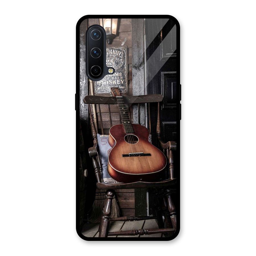 Vintage Chair Guitar Glass Back Case for OnePlus Nord CE 5G