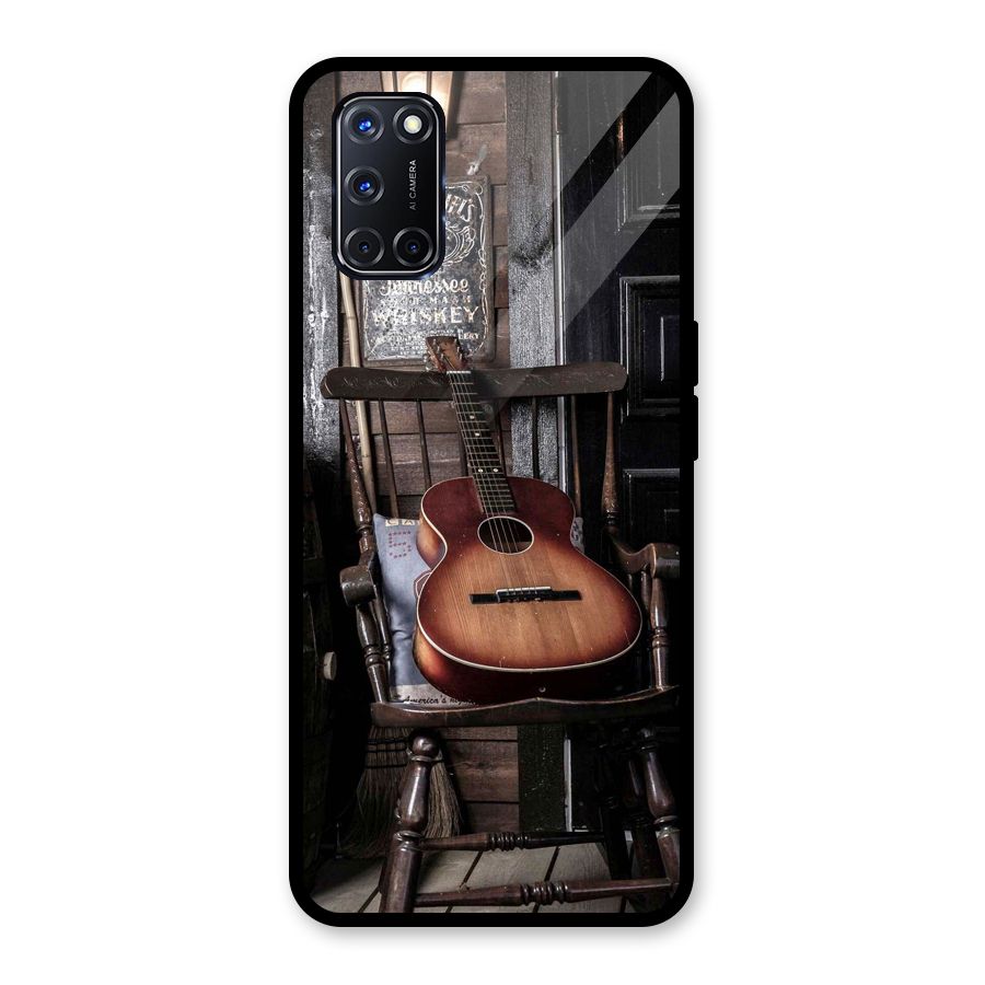 Vintage Chair Guitar Glass Back Case for Oppo A52