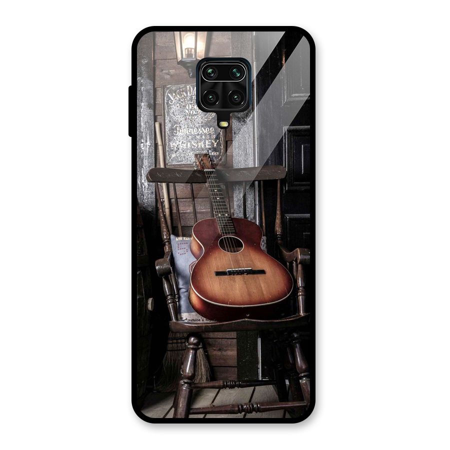 Vintage Chair Guitar Glass Back Case for Poco M2 Pro