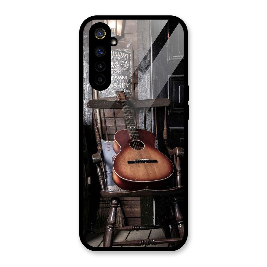 Vintage Chair Guitar Glass Back Case for Realme 6