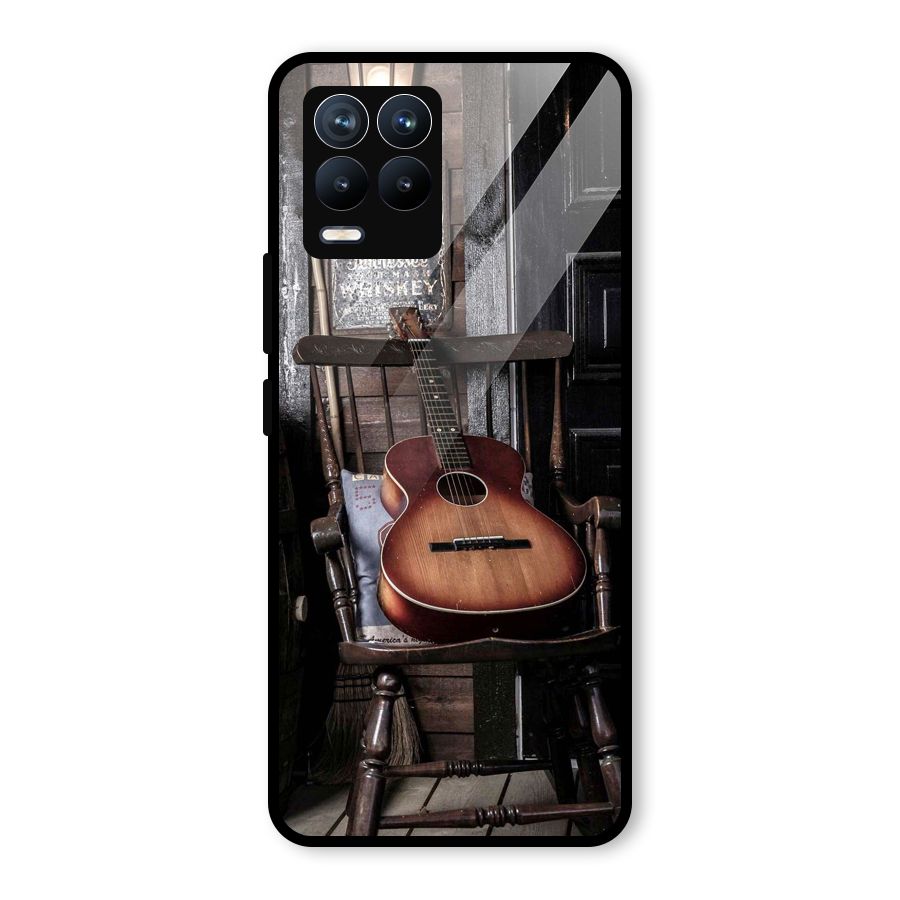 Vintage Chair Guitar Glass Back Case for Realme 8 Pro