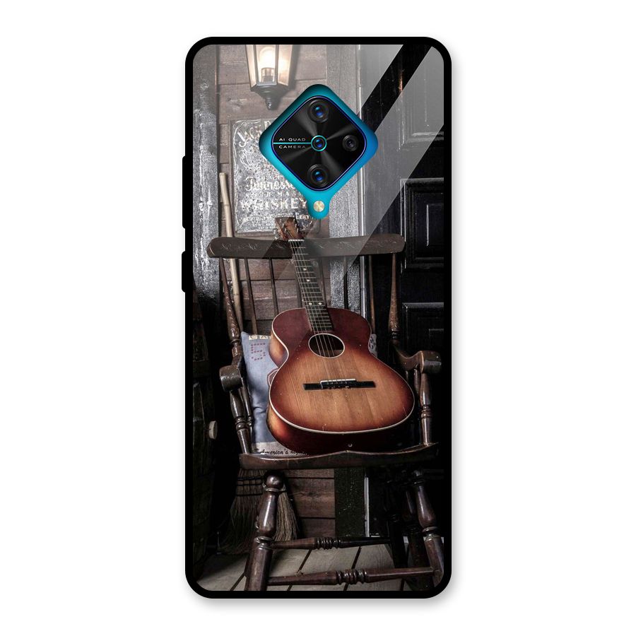 Vintage Chair Guitar Glass Back Case for Vivo S1 Pro