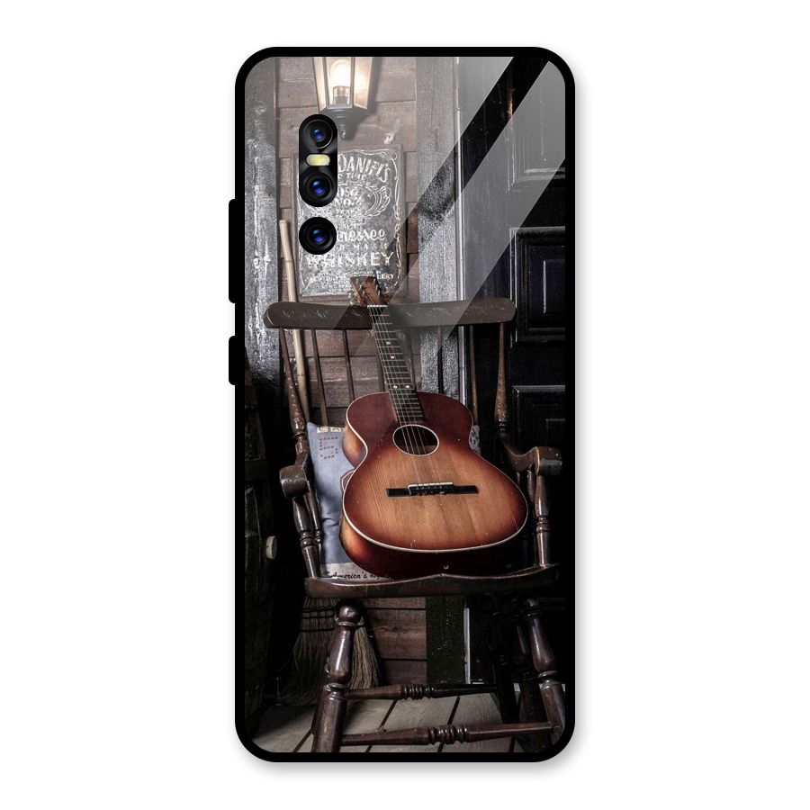 Vintage Chair Guitar Glass Back Case for Vivo V15 Pro