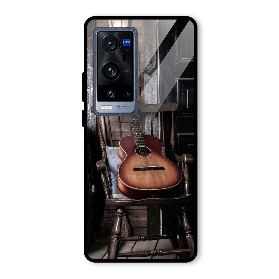 Vintage Chair Guitar Glass Back Case for Vivo X60 Pro Plus