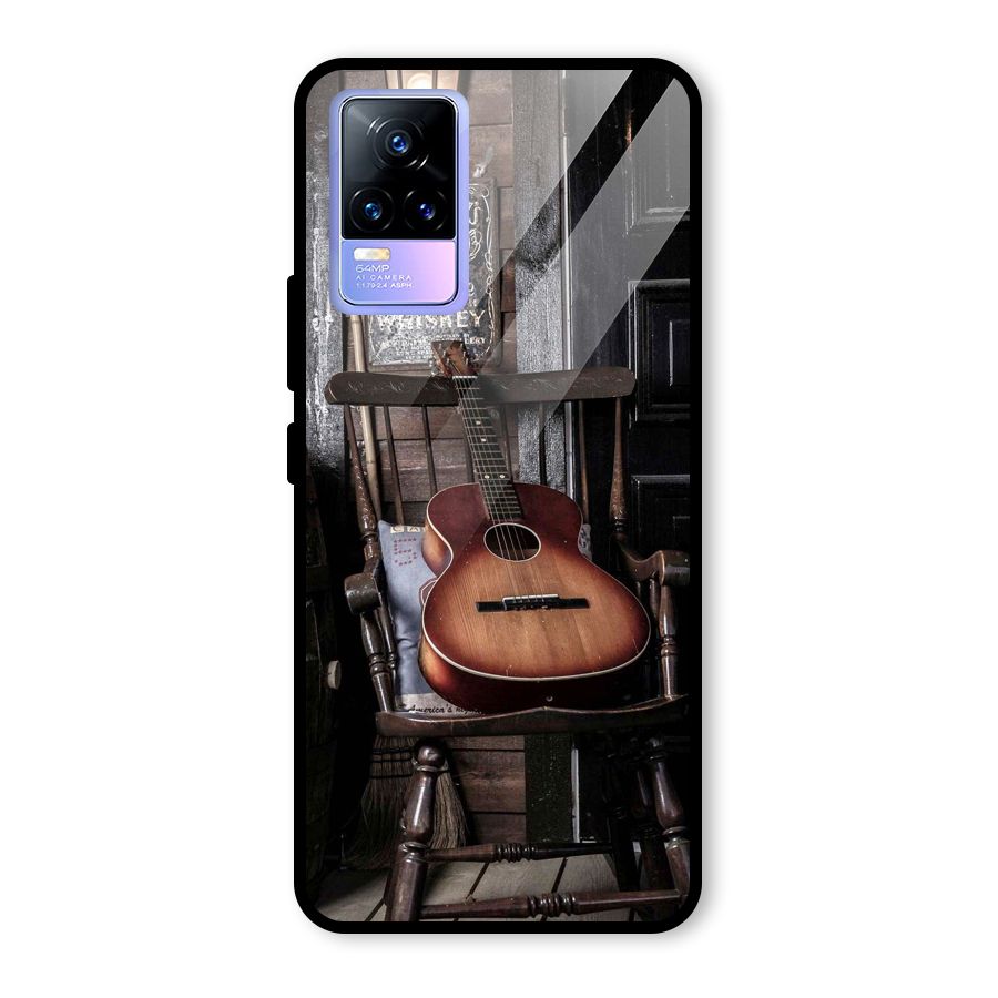 Vintage Chair Guitar Glass Back Case for Vivo Y73