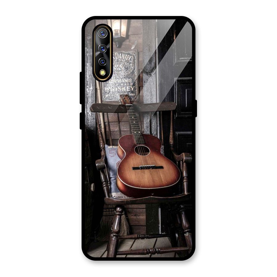 Vintage Chair Guitar Glass Back Case for Vivo Z1x