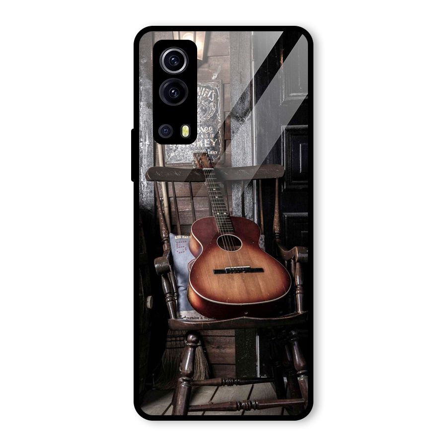 Vintage Chair Guitar Glass Back Case for Vivo iQOO Z3
