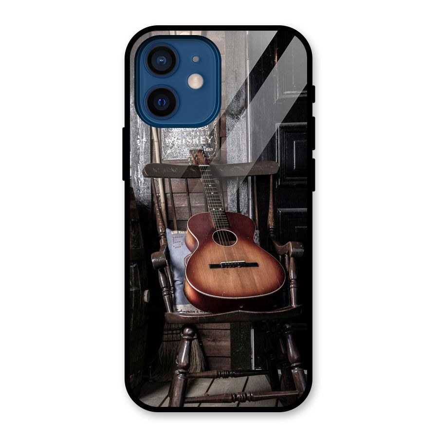 Vintage Chair Guitar Glass Back Case for iPhone 12 Mini