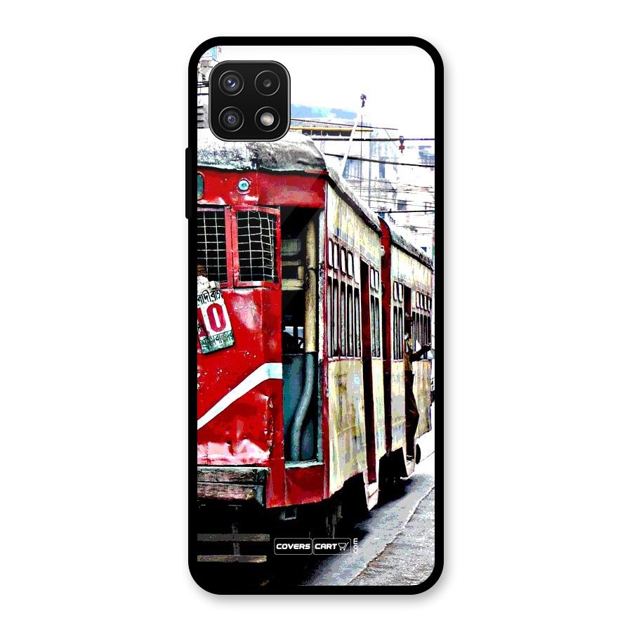 Vintage Citystyle Glass Back Case for Galaxy A22 5G