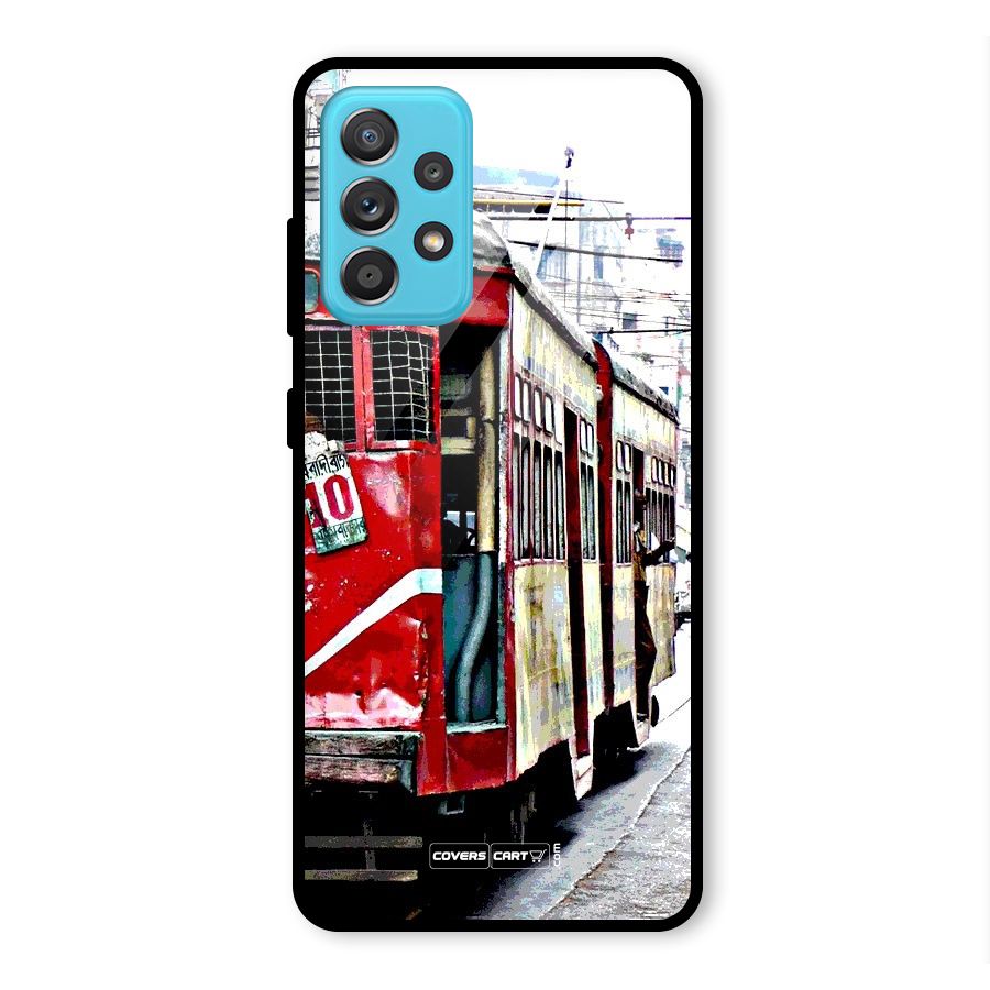 Vintage Citystyle Glass Back Case for Galaxy A52s 5G