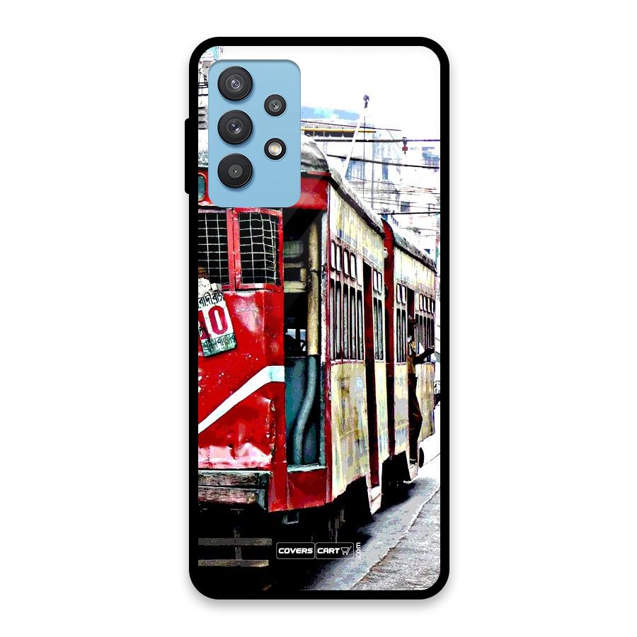 Vintage Citystyle Glass Back Case for Galaxy M32 5G