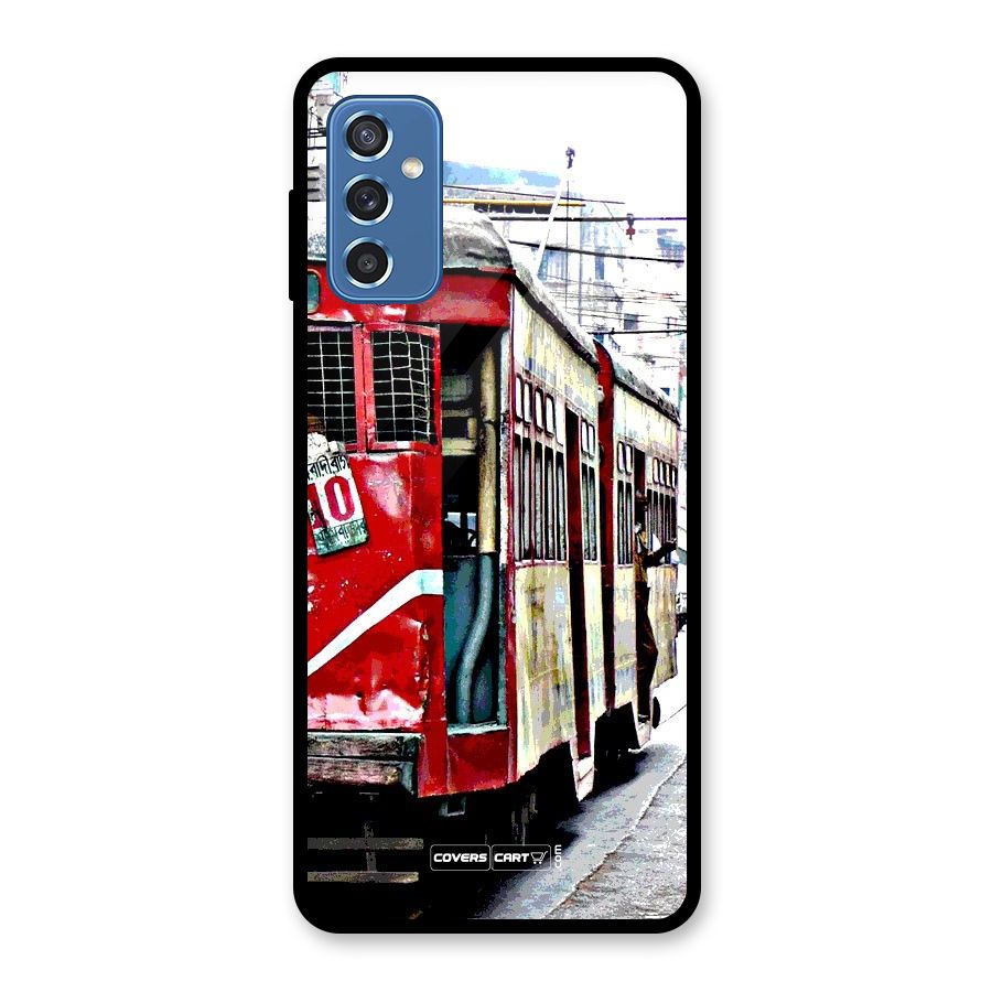 Vintage Citystyle Glass Back Case for Galaxy M52 5G