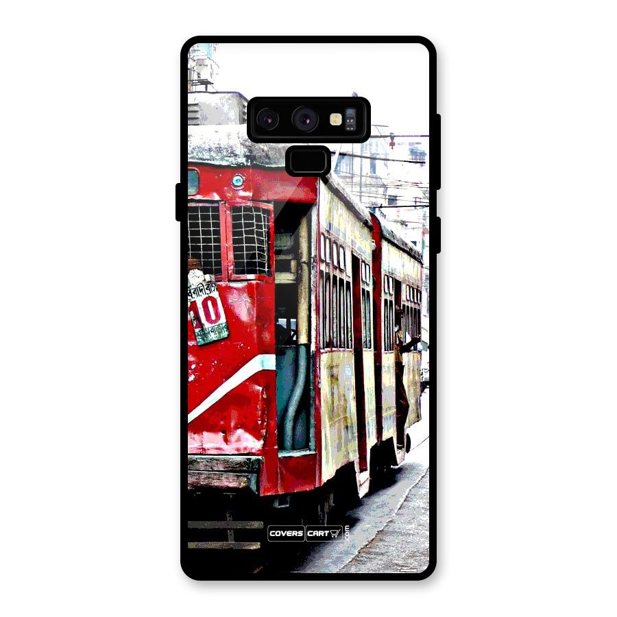 Vintage Citystyle Glass Back Case for Galaxy Note 9