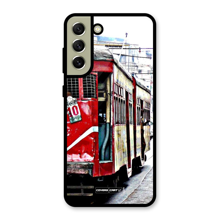 Vintage Citystyle Glass Back Case for Galaxy S21 FE 5G