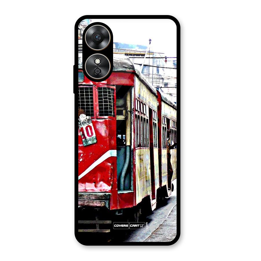 Vintage Citystyle Glass Back Case for Oppo A17