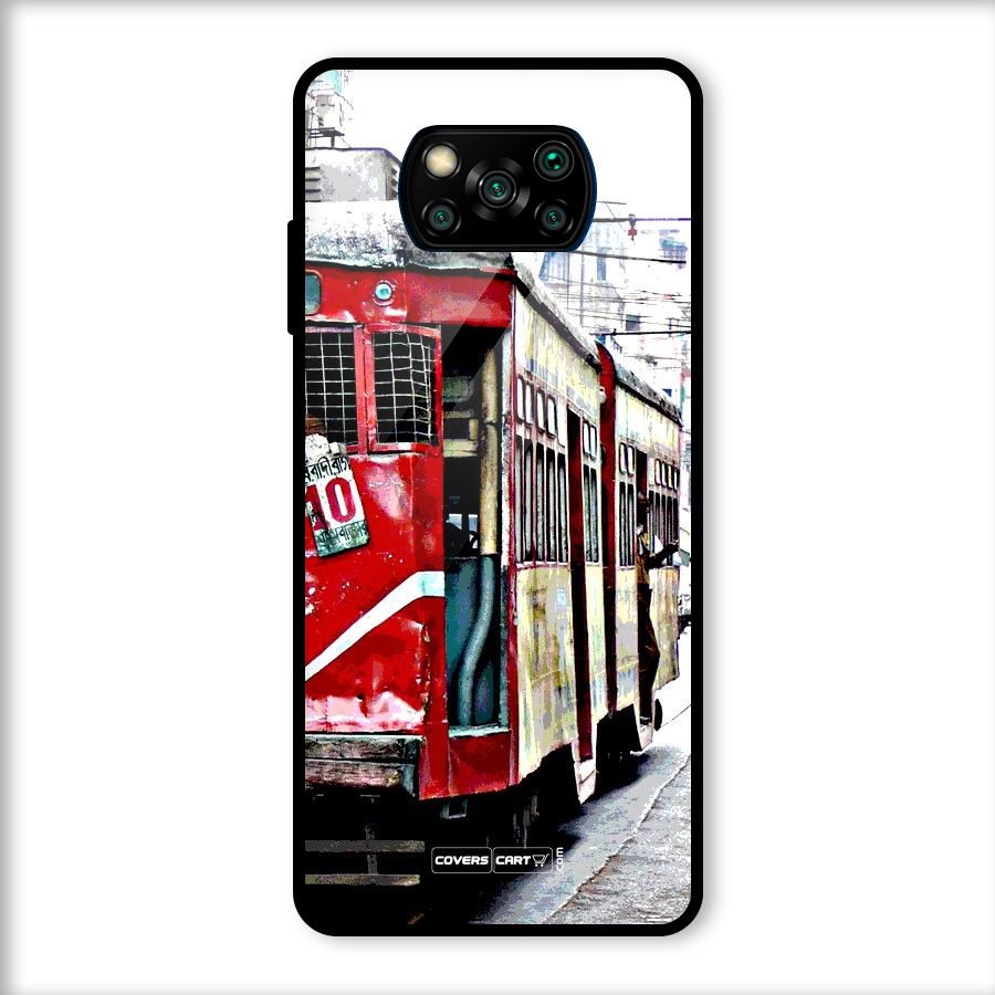 Vintage Citystyle Glass Back Case for Poco X3