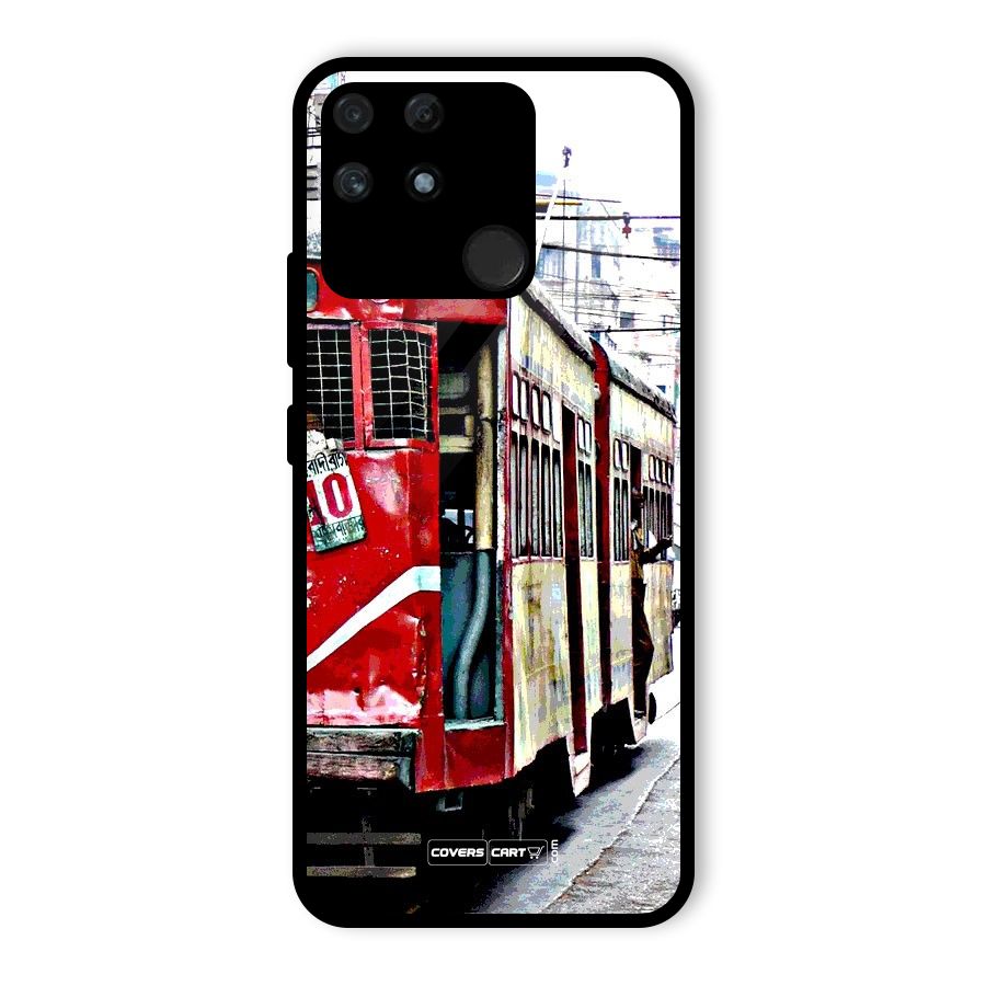 Vintage Citystyle Glass Back Case for Realme Narzo 50A