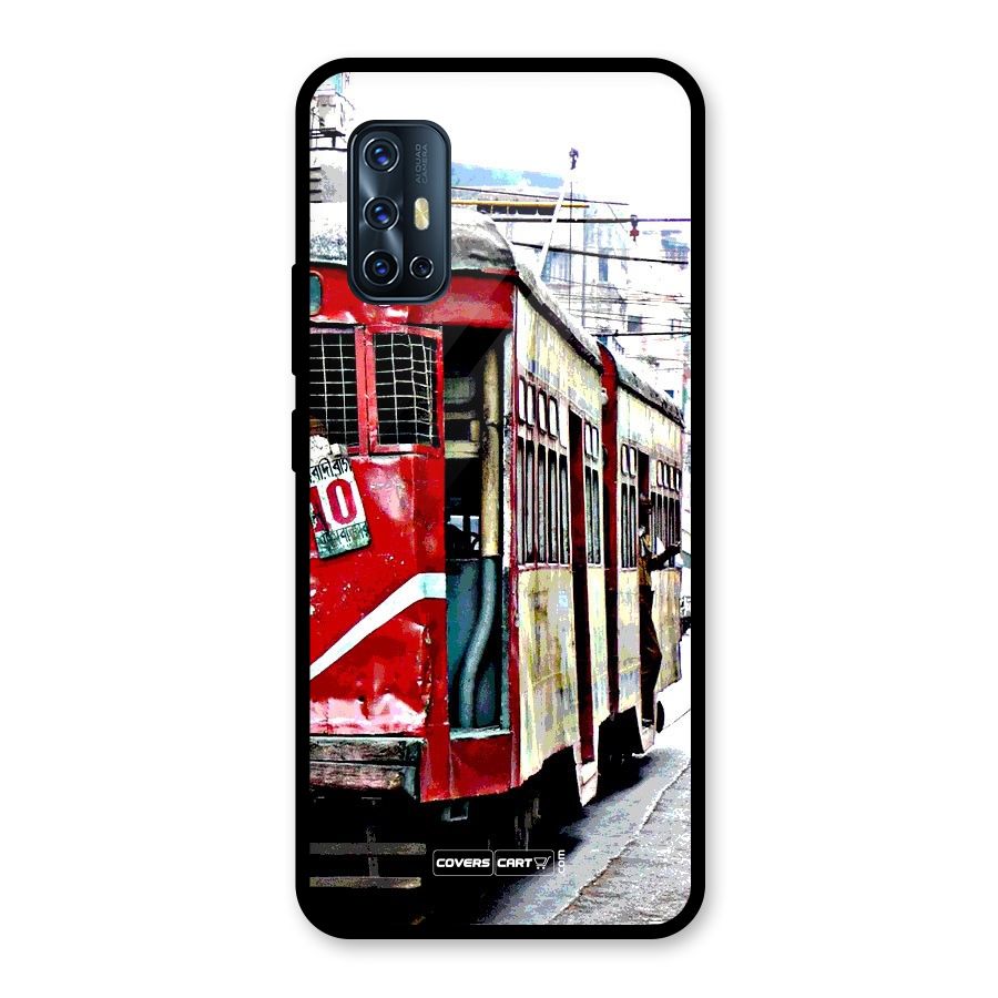 Vintage Citystyle Glass Back Case for Vivo V17